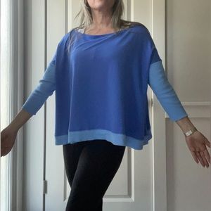 Lilly Pulitzer Lightweight Knit Top||Size S/M|Two-Toned Blue|EUC